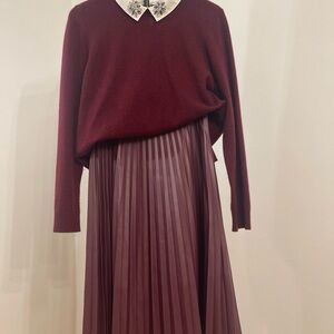 Bagatelle Collection Deep Burgundy Skirt